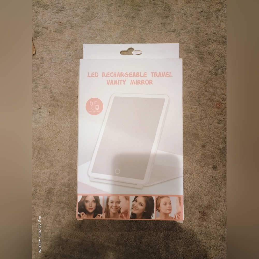 LED Rechargeable Travel Vanity Mirror